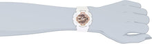 Load image into Gallery viewer, Casio Women's BA-110-7A1CR Baby-G Rose Gold Analog-Digital Watch with White Resin Band
