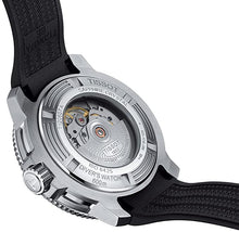 Load image into Gallery viewer, Tissot Men's Seastar 2000 Professional Stainless Steel Swiss Automatic Diving Watch with Rubber Strap, Black, 22 (Model: T1206071744100)