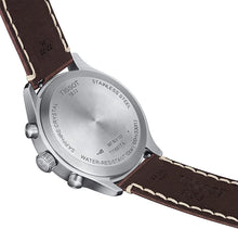 Load image into Gallery viewer, Tissot Men's Chrono XL Vintage 316L Stainless Steel case Swiss Quartz Watch with Leather Strap, Brown, 22 (Model: T1166171604200)