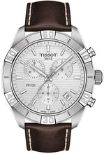 Load image into Gallery viewer, Tissot mens PR 100 Chrono Classic Stainless Steel Dress Watch Brown T1016171603100
