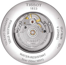 Load image into Gallery viewer, Tissot mens Chemin des Tourelles Stainless Steel Dress Watch Blue T0994071604800