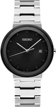 Load image into Gallery viewer, Seiko Men's Japanese Quartz Dress Watch with Stainless Steel Strap, Silver, 10 (Model: SUR485)