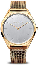 Load image into Gallery viewer, BERING Unisex Analogue Quartz Ultra Slim Collection Watch with Stainless Steel Strap & Sapphire Crystal 17039-334