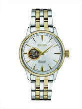 Load image into Gallery viewer, Seiko Men&#39;s Presage Automatic Cocktail Time White Dial Two-Tone Dress Watch - Model: SSA358
