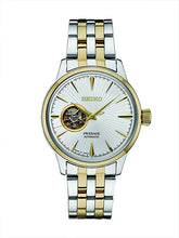 Load image into Gallery viewer, Seiko Men's Presage Automatic Cocktail Time White Dial Two-Tone Dress Watch - Model: SSA358