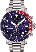 Load image into Gallery viewer, Tissot Mens Tissot Seastar 1000 Quartz Chronograph 316L Stainless Steel case Swiss Quartz Watch, Grey, Stainless Steel, 22 (T1204171104103)