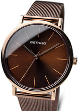 Load image into Gallery viewer, BERING Men's Quartz Watch with Stainless Steel Strap, Brown, 18 (Model: 13436-265)