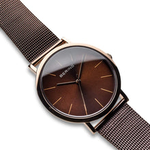 Load image into Gallery viewer, BERING Men's Quartz Watch with Stainless Steel Strap, Brown, 18 (Model: 13436-265)