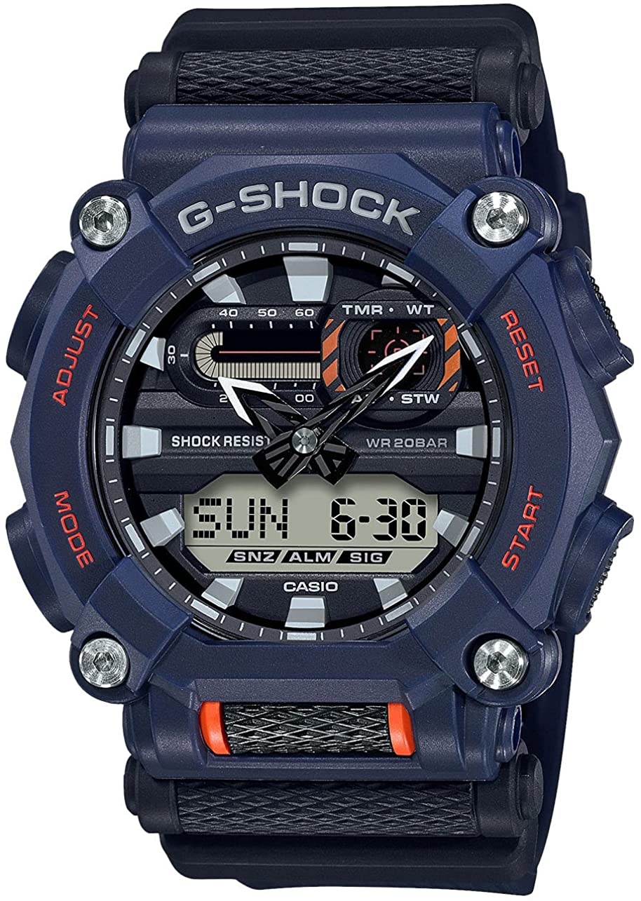 Men's Casio G-Shock Analog-Digital Blue Resin Watch GA900-2A