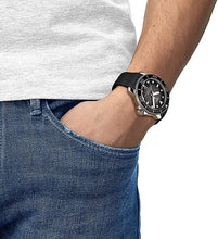 Load image into Gallery viewer, Tissot Men's Seastar 2000 Professional Stainless Steel Swiss Automatic Diving Watch with Rubber Strap, Black, 22 (Model: T1206071744100)