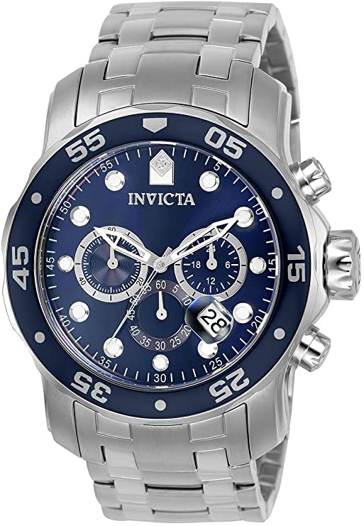 Invicta Men's Pro Diver Scuba 48mm Stainless Steel Chronograph