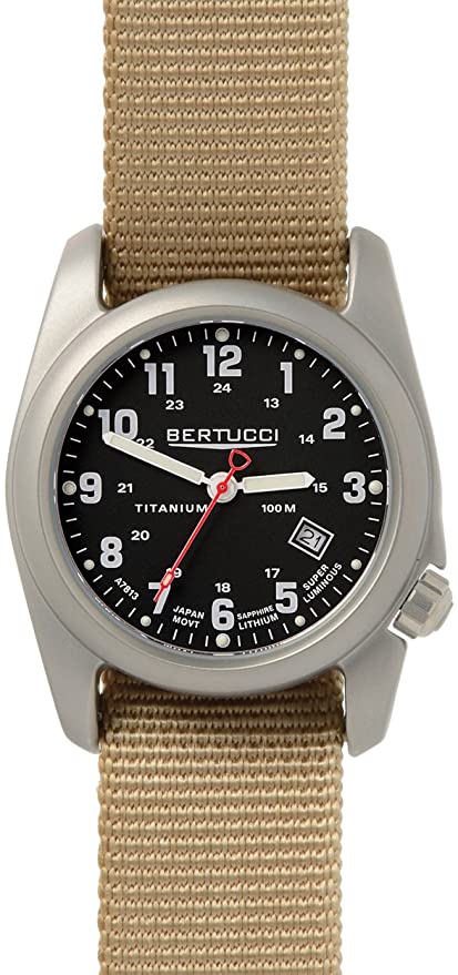 Bertucci Beige Black Dial Quartz Analog Men's Watch 12724
