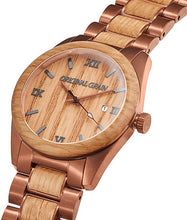 Load image into Gallery viewer, Original Grain Whiskey Espresso Wood Watch - Classic Collection Analog Watch - Japanese Quartz Movement - Wood and Brushed Espresso Stainless Steel - Water Resistant - Wrist Watch for Men - 43MM