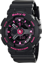 Load image into Gallery viewer, Casio Women's BA-111-1ACR Baby-G Analog-Digital Display Quartz Black Watch