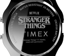 Load image into Gallery viewer, Timex X Stranger Things Watch Timex T80 34mm Stainless Steel TW2V50900YB