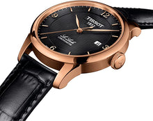 Load image into Gallery viewer, Tissot Men's Le Locle COSC Stainless Steel Swiss Automatic Watch with Leather Calfskin Strap, Black, 18 T0064083605700