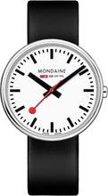 Load image into Gallery viewer, Mondaine Women's SBB Stainless Steel Swiss-Quartz Watch with Leather Strap, Black (Model: MSX.3511B.LB)