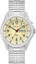 Load image into Gallery viewer, Caravelle Traditional Quartz Mens Stainless Steel Expansion Light Up 43C124