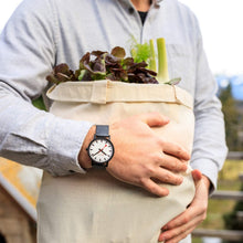 Load image into Gallery viewer, Mondaine Men's SBB Stainless Steel Essence Swiss Quartz Watch with Rubber Strap, Black (Model: MS1.41110.RB)…