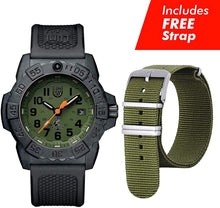 Load image into Gallery viewer, Luminox Mens Wrist Watch Navy Seal XS.3517.NQ.Set - 45mm Black, Green Stainless Steel 200 M Water Resistant