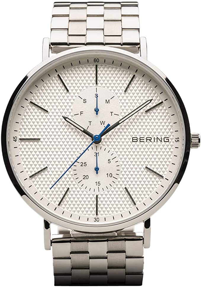 BERING Time | Men's Slim Watch 14240-700 | 40MM Case | Classic Collection | Stainless Steel Strap | Scratch-Resistant Sapphire Crystal | Minimalistic - Designed in Denmark