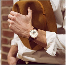 Load image into Gallery viewer, Bulova Classic Automatic Mens Stainless Steel with Brown Stainless Steel Strap, Rose Gold-Tone (Model: 97A136)