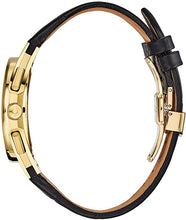 Load image into Gallery viewer, Bulova Curv Chronograph Mens Stainless Steel with Black Leather Strap, Gold-Tone (Model: 97A143)