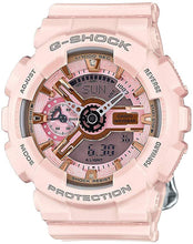 Load image into Gallery viewer, Casio G-Shock Gold and Pink Dial Pink Resin Quartz Ladies Watch GMAS110MP-4A1