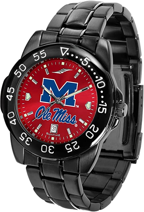 SunTime Mississippi Rebels Fantom Sport AnoChrome Men's Team Logo Watch