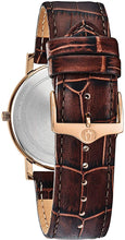 Load image into Gallery viewer, Bulova Classic Quartz Mens Watch, Stainless Steel with Brown Leather Strap, Rose Gold-Tone (Model: 97B184)