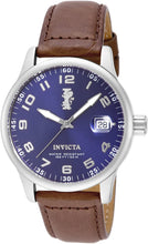Load image into Gallery viewer, Invicta Men&#39;s I-Force 44mm Silver/Blue Dial Stainless Steel Watch with Brown Leather Band, (Model: 15254)
