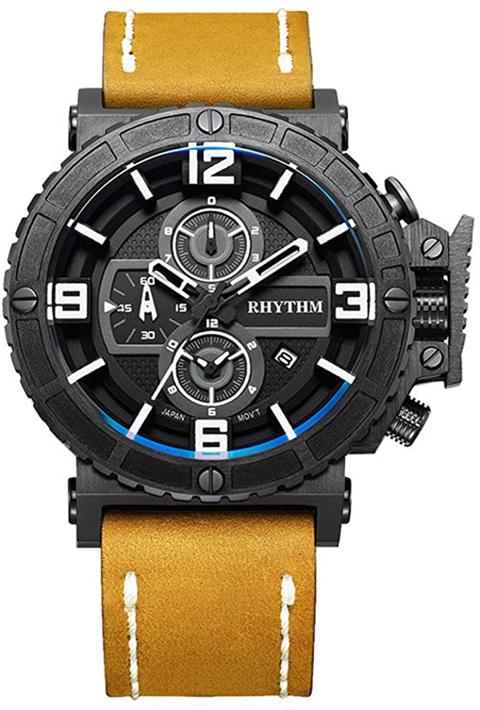RHYTHM Ultimate Tough Fashion Movement Men's Watch Brown I1401I01