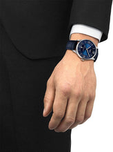 Load image into Gallery viewer, Tissot mens Chemin des Tourelles Stainless Steel Dress Watch Blue T0994071604800