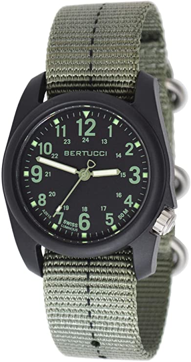 Bertucci DX3 Plus Black w/Drab dial 11040
