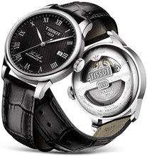 Load image into Gallery viewer, Tissot Men's Le Locle Stainless Steel Dress Watch Black T0064071605300