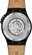 Load image into Gallery viewer, Bulova Classic Automatic Mens Stainless Steel with Black Leather StrapMaquina, Black (Model: 98A238)