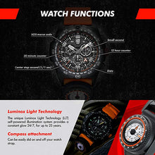 Load image into Gallery viewer, Luminox XB.3749 Bear Grylls Mens Watch Survival Master Series 45mm Black/Orange Stainless Steel Swiss Made 300 M Water Resistance