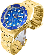 Load image into Gallery viewer, Invicta Men&#39;s 14357 Pro Diver Blue Carbon Fiber Dial 18k Gold Ion-Plated Stainless Steel Watch
