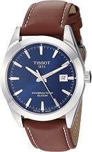 Load image into Gallery viewer, Tissot mens Gentleman Stainless Steel Dress Watch Brown T1274071604100