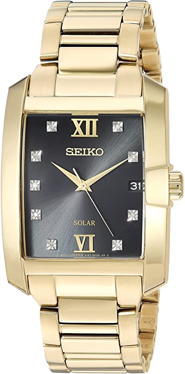 【ジャンク品】SEIKO 2個セット Seiko Men's Solar Diamond Japanese-Quartz Watch with Two-Tone