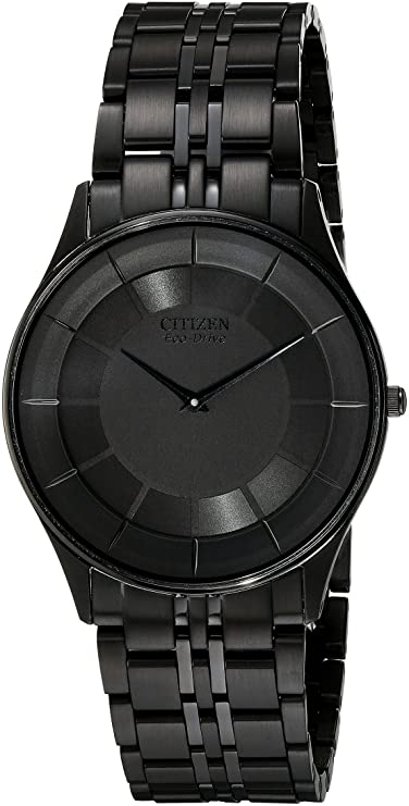 Citizen Men's AR3015-53E Eco-Drive Stiletto Black Dress Watch ...