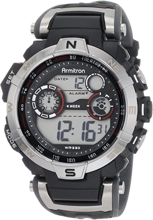 Armitron Sport Men's 408231RDGY Digital Watch