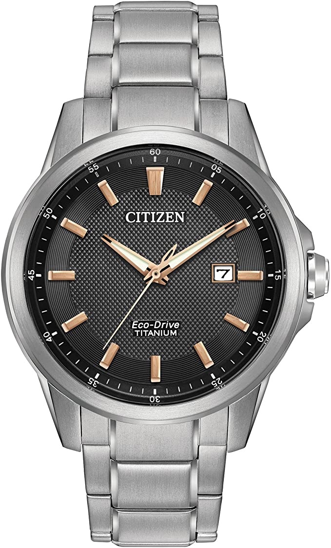 Citizen Men's Eco-Drive Titanium Watch with Date