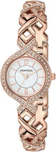 Load image into Gallery viewer, Armitron Women&#39;s 75/5412WTRGST Swarovski Crystal Accented Rose Gold-Tone Watch and Bracelet Set
