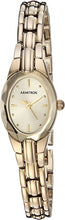 Load image into Gallery viewer, Armitron Women's 75/3313CHGP Oval Faceted Wall-to-Wall Crystal Gold Tone Bracelet Watch