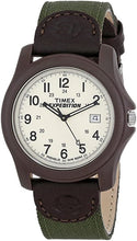 Load image into Gallery viewer, Timex Men&#39;s T49101 Expedition Camper Green Nylon/Leather Strap Watch
