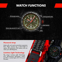 Load image into Gallery viewer, Luminox Limited Edition Bear Grylls 3798 Wrist Watch | Black/Green