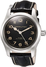 Load image into Gallery viewer, Hamilton H70605731 Khaki Field Murph Auto Men's Watch Black Leather 42mm