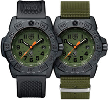 Load image into Gallery viewer, Luminox Mens Wrist Watch Navy Seal XS.3517.NQ.Set - 45mm Black, Green Stainless Steel 200 M Water Resistant