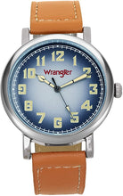 Load image into Gallery viewer, Wrangler Unisex Watch, 42mm with Natural Band & White Stitching, Oversized Crown, Water Resistant
